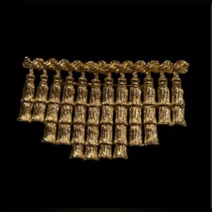 Vintage Costume Tassel Brooch #7485
